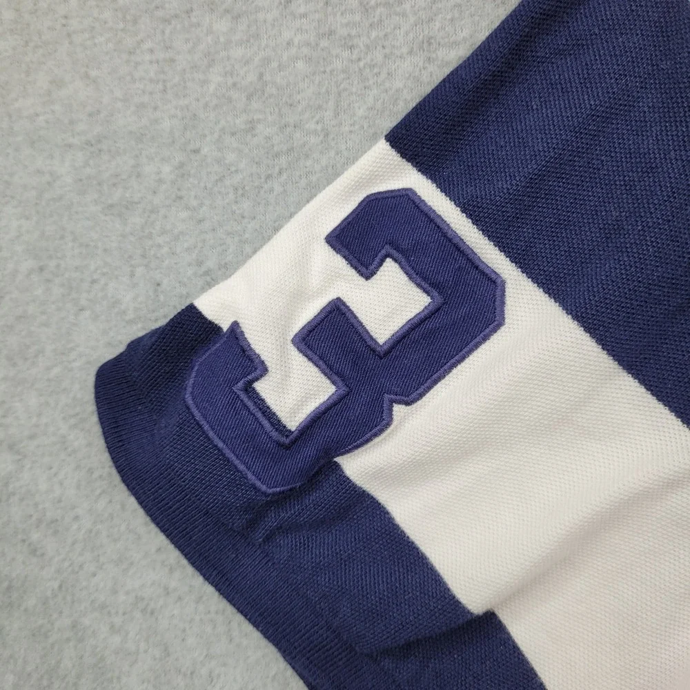 Polo Ralph Lauren Polo Shirt Mens XXL Blue White Striped Big Pony Crest Classic